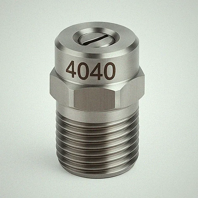 4040 2Pcs Pressure Cleaning Nozzle Tip Stainless Steel 1/4 MNPT Thread 5000 PSI