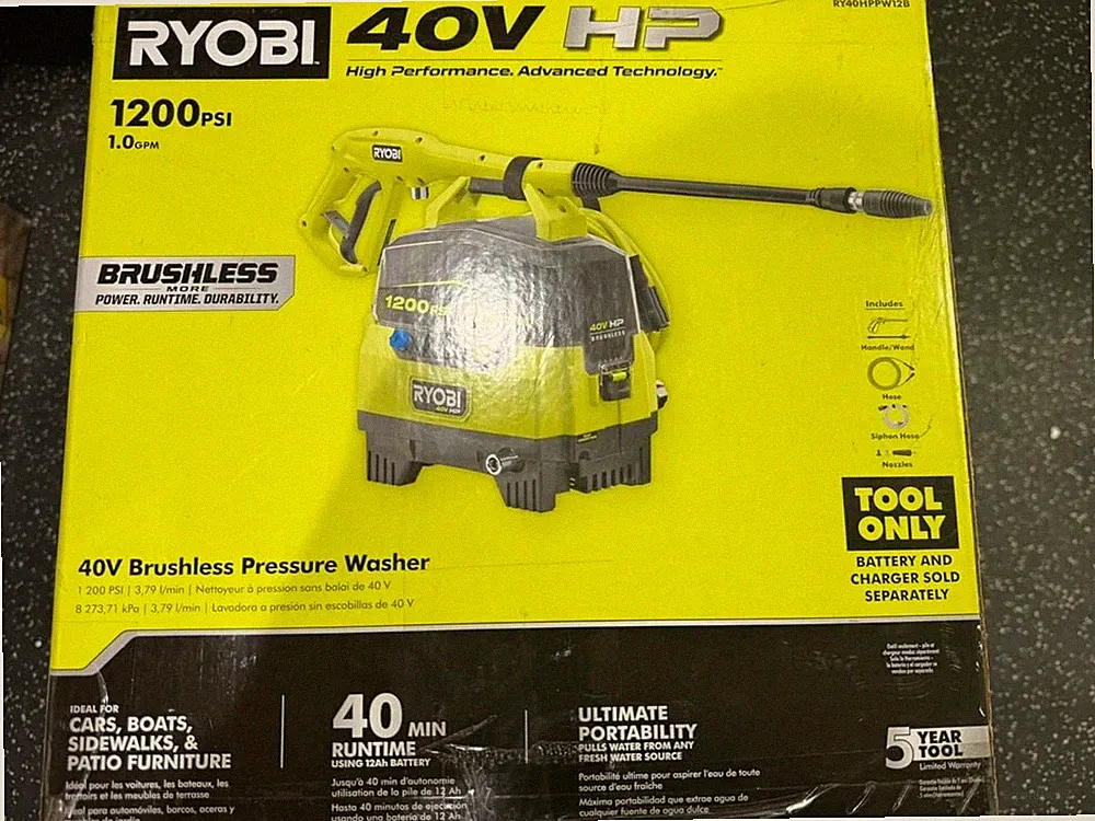 Pressure washer flow rate