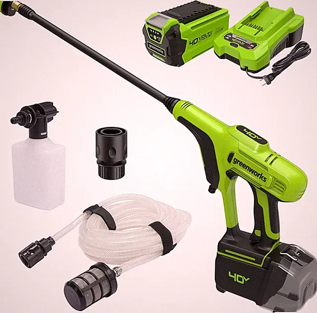 40V (600 PSI 0.8 GPM) Power Cleaner, 2Ah USB Battery and Charger Included