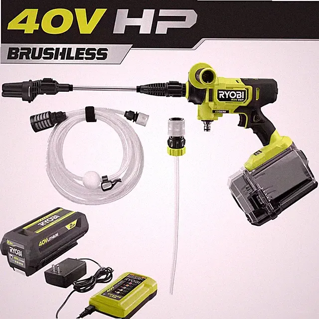 40V HP Brushless Ezclean 600 PSI 0.7 GPM Cordless Battery Cold Water Power Clean