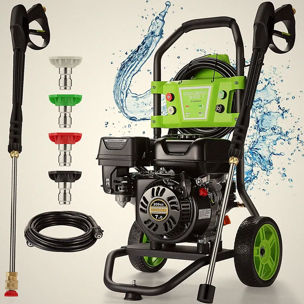 4200 PSI 4.0 GPM Gas Pressure Washer Cold Water Pressure Washer with 5 Nozzles