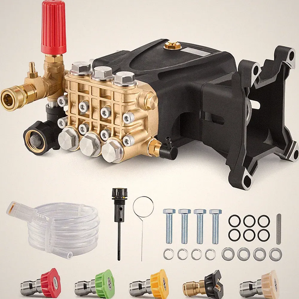 4200 PSI 4.2 GPM Horizontal Plunger Pressure Washer Pump