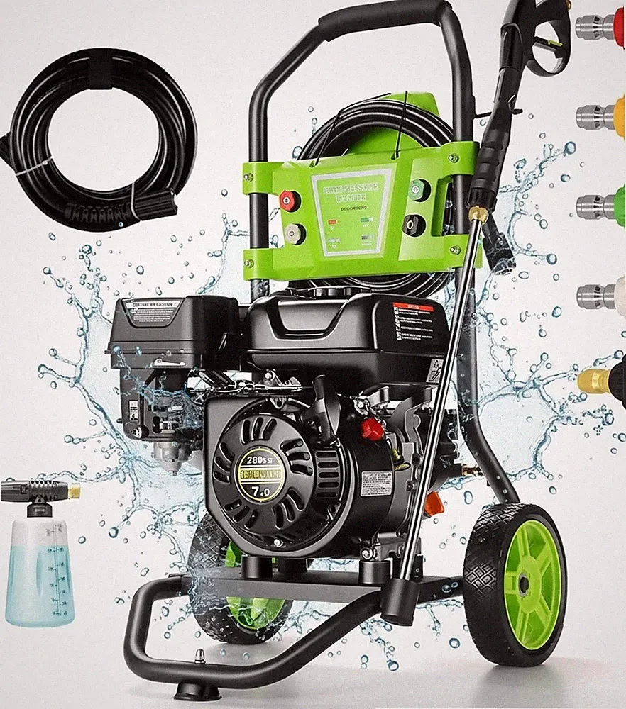Commercial gas pressure washer