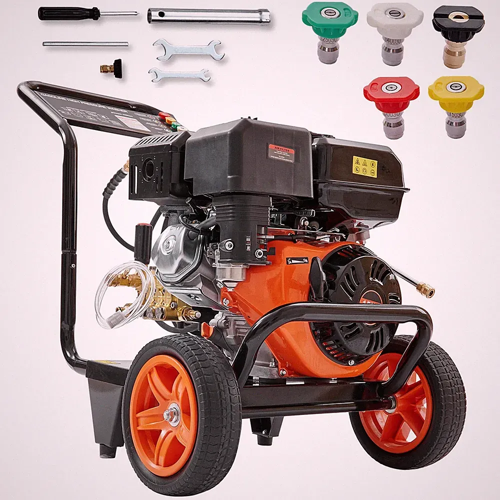 4400 PSI Gas Pressure Washer 390cc Engine Steel Frame 50ft Hose