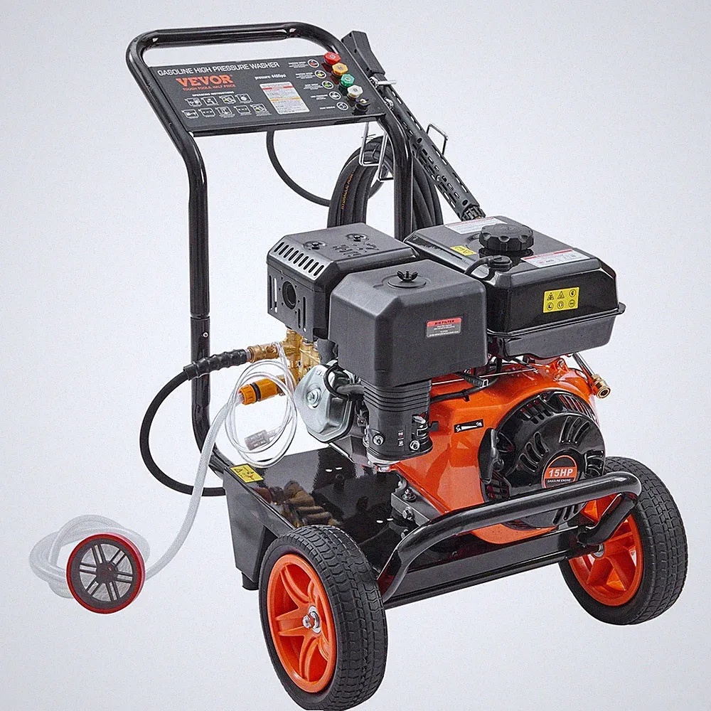 4400PSI 4.0GPM Copper Pump Pressure Washer&Spray Gun&Extension Wand&5 Nozzles