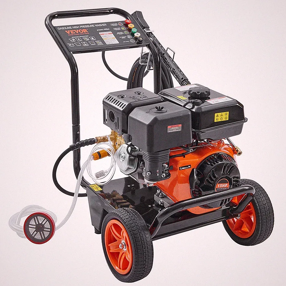 4400PSI 4.0GPM Gas Pressure Washer System with Dual Valve Pump