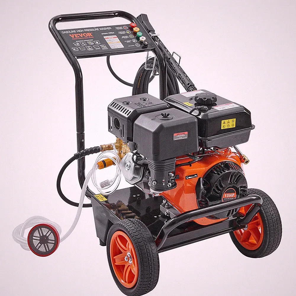 4400PSI 4.0GPM Gas Pressure Washer w/ Copper Pump, 5QC Nozzles, Ergo Handle