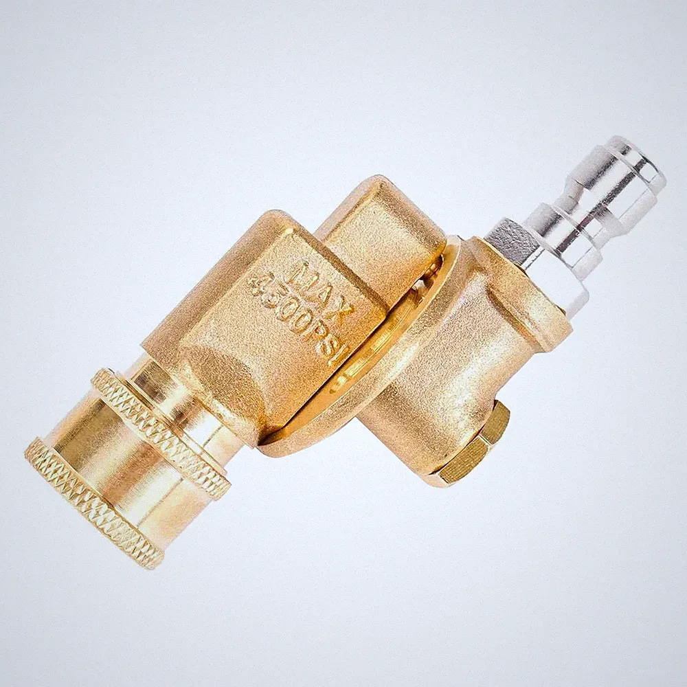 4500 PSI Brass Pivot Joint 1/4 QC 7 Angle Fitting For Pressure Washer Parts