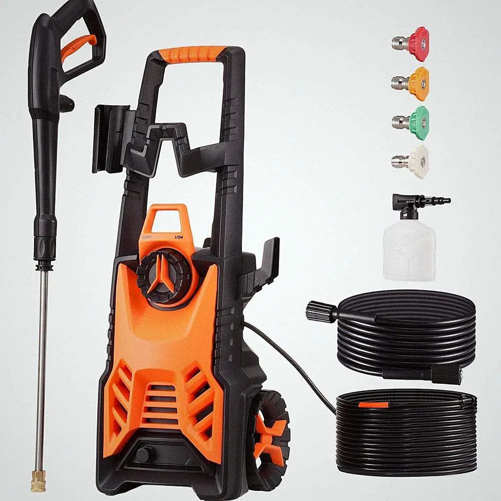 4500 PSI Electric Pressure Washer 3.2 GPM w/ Foam Cannon & 4 Nozzles