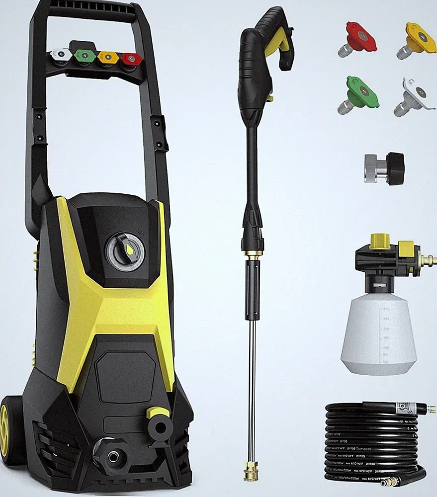 4500 PSI Pressure Washer with 4 Nozzles, Hose, Filter & Foam Cannon