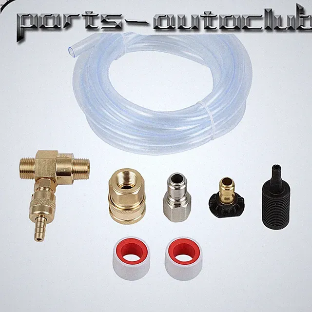 4500PSI Black Nozz Downstream Injector Kit for Pressure Washer With Siphon Hose