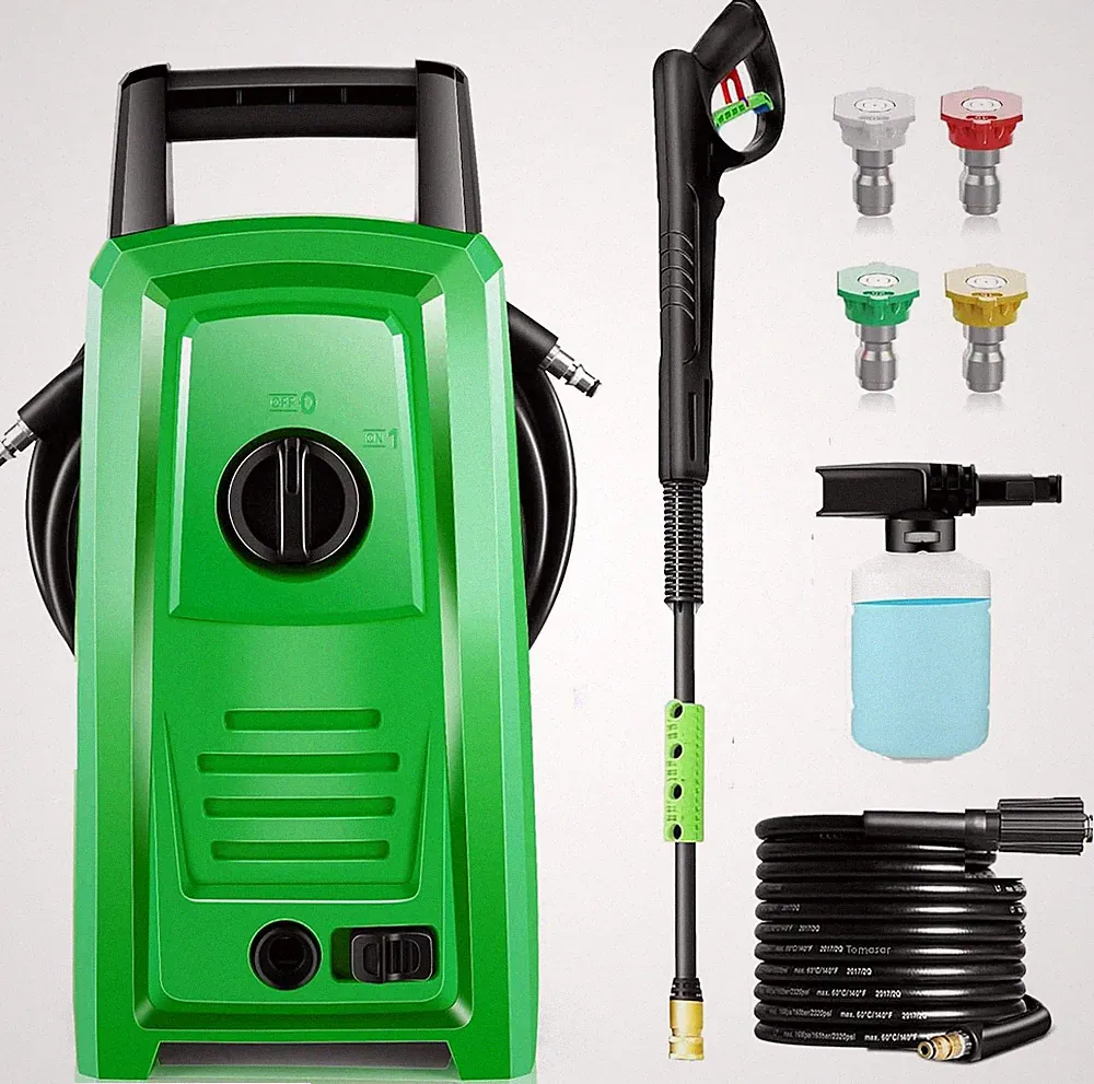 4500PSI Elecrtric Power Washer Small Portable Pressure Washer 20FT Hose, 4 Nozzl