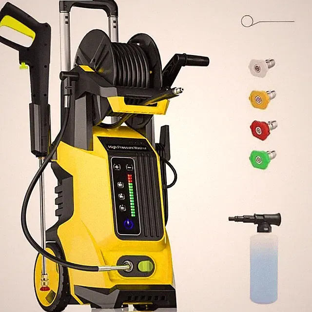 4500PSI Electric High Pressure Washer w/Touch Screen Adjustment Pressure Yellow