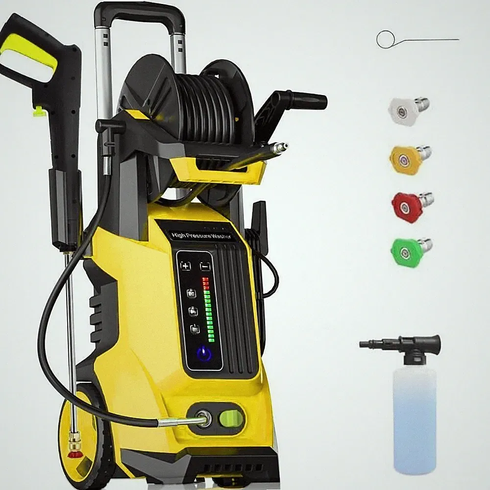 4500PSI Electric High Pressure Washer w/Touch Screen Adjustment Pressure Yellow