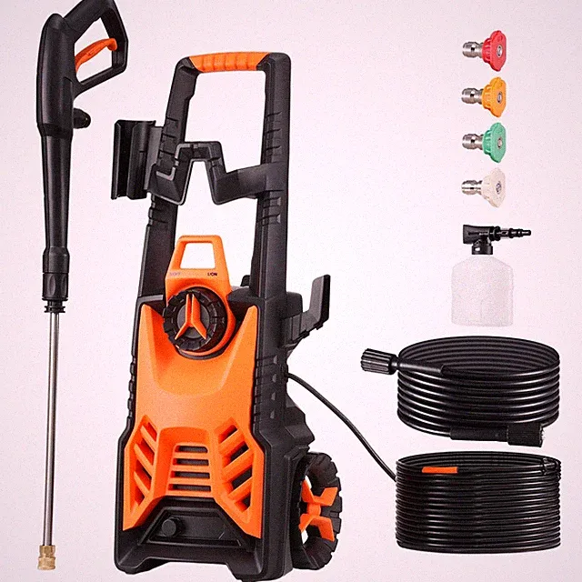 4500PSI Electric Pressure Washer 1900W 3.2GPM PP Body w/ Nozzles