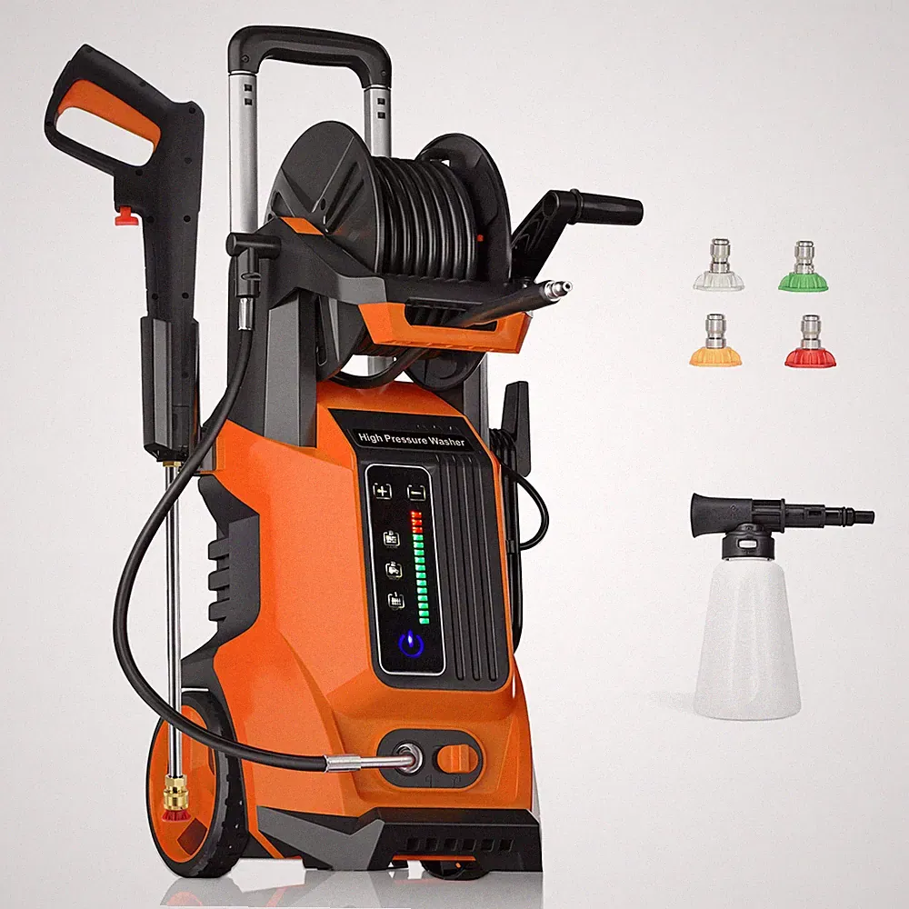 4500PSI Electric Pressure Washer 4.0GPM with Adj-15-Level Touch Screen for car