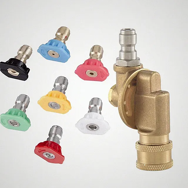 4500PSI Pivoting Coupler 1/4In Quick Connection for Pressure Washer Attachmen...