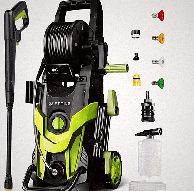 4500PSI Pressure Power Washer With 4 Quick Connect Nozzles, Inlet Hose & Filter