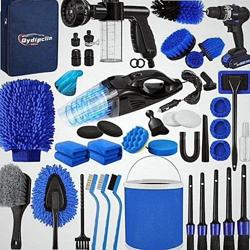 45Pcs Car Detailing Kit, Car Detailing Brush Set, Car Wash Cleaning Kit, Car