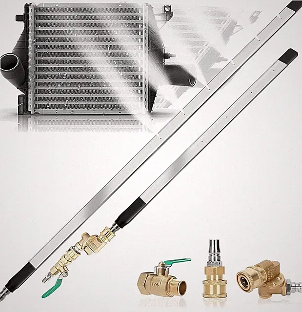 47" & 24" Radiator Cleaning Wand 2-Piece Set - 4500 PSI Stainless Steel Dual Wat