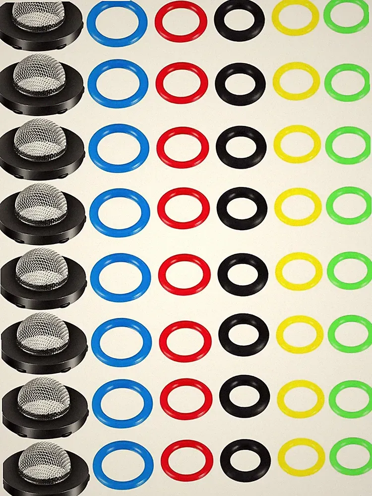 48 Pcs Pressure Washer O-Ring Kit Replacement Seals Stainless Steel Filters Set