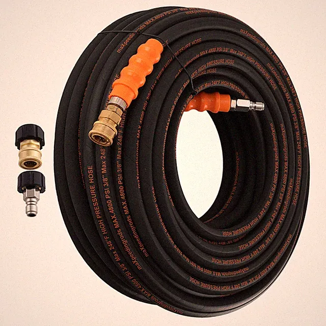 4800PSI 150FT Quick Connect Pressure Washer Hose 4800PSI M22-14mm 3/8" Adapter