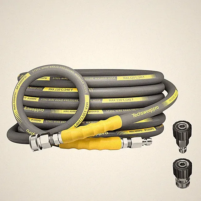 4800PSI Pressure Washer Hose 25FT with 3/8" Swivel Quick Connect for Cold/Hot...