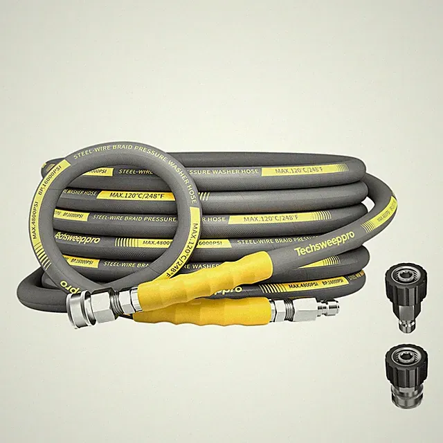 4800PSI Pressure Washer Hose 25FT with 3/8" Swivel Quick Connect for Cold/Hot...