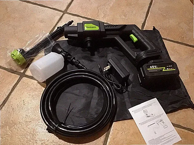 48V Cordless Pressure Washer/ Battery Powered with Charger & Battery - Open Box
