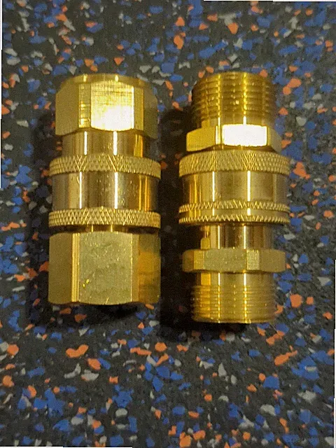 4PCS High Pressure Washer Adapter Kit Quick Connect M22-15mm to 3/8" Swivel Set