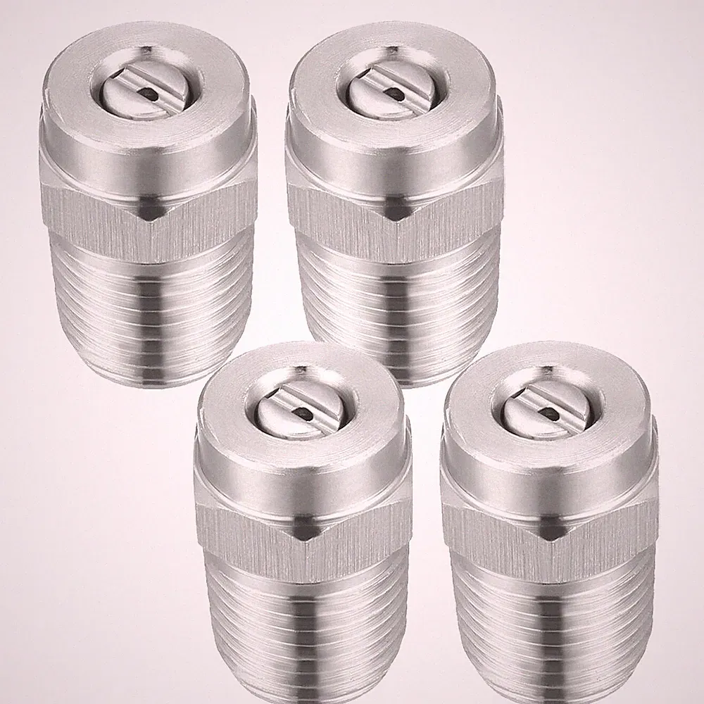 4Pcs Pressure Washer Nozzle 1/4NPT Thread Spray Tip 15 Degree for Home Garden