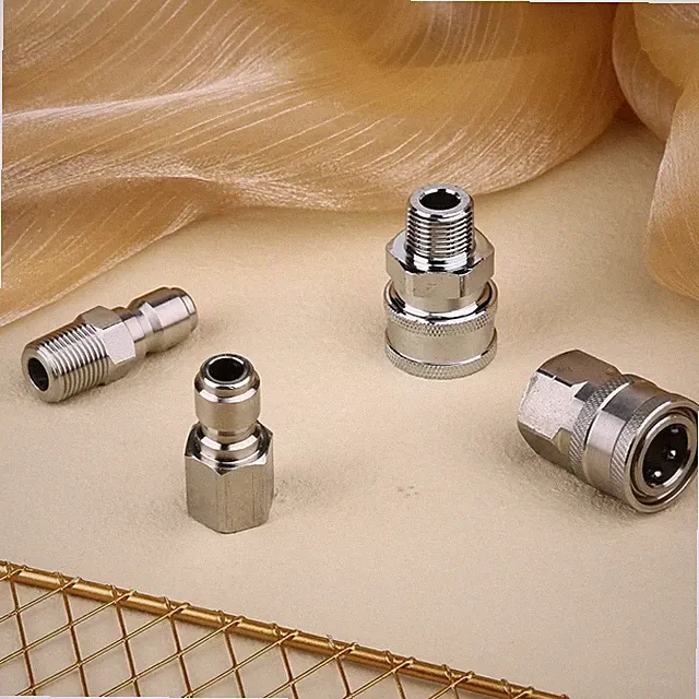 4x Pressure Washer Coupler Extension Poles NPT 3/8 Quick Connect Pressure Washer