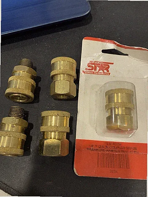 5-1/4" FPT Female & Male Brass Socket Quick Connect Coupler for Pressure Washer