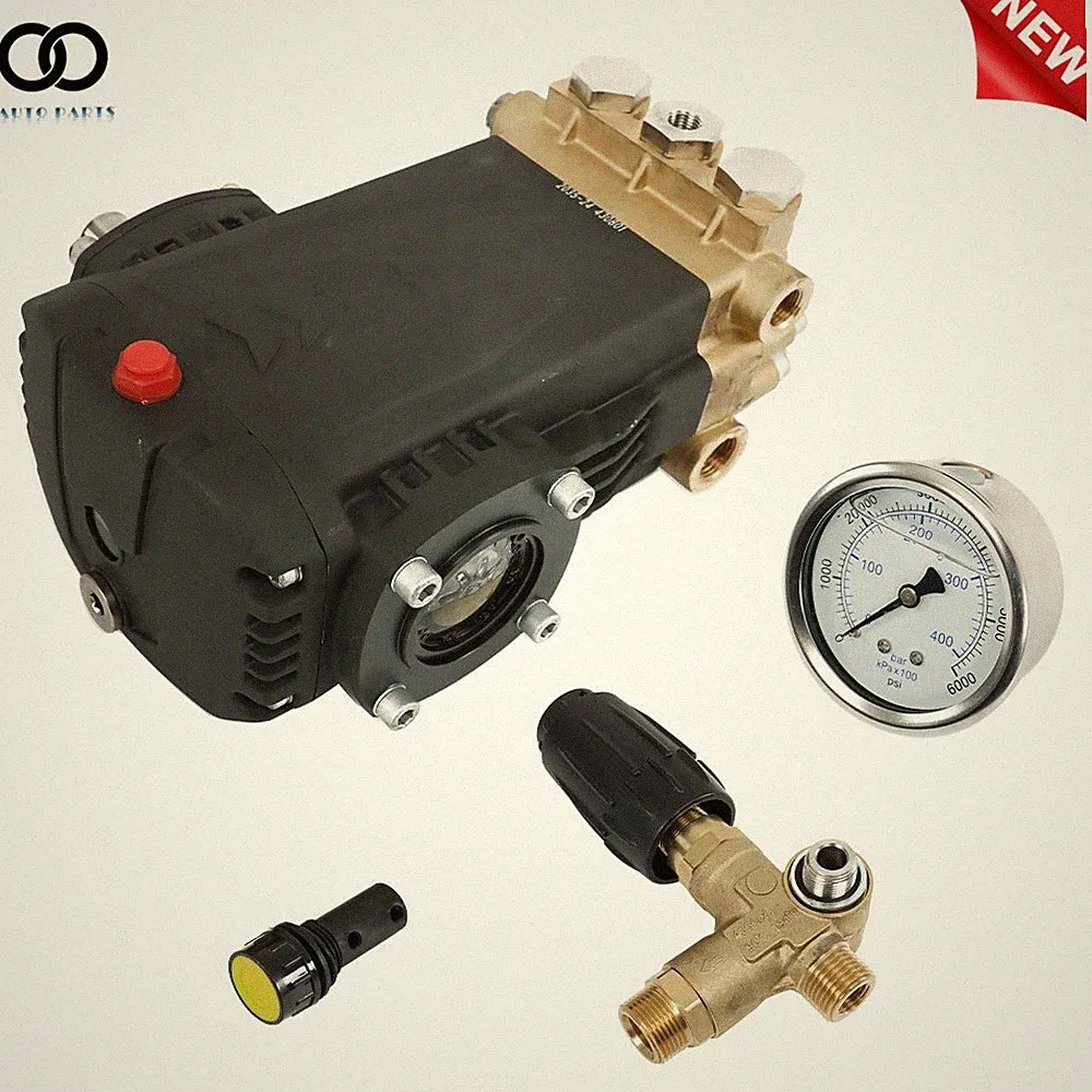 5.6GPM Pressure Washer Pump 4.5 HP General Right Shaft 3500 PSI Belt Drive Blue
