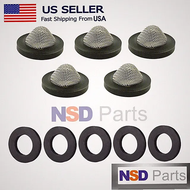 5 Filter Screen & 5 Washer Garden Hose Washing Machine Pressure Washer Inlet