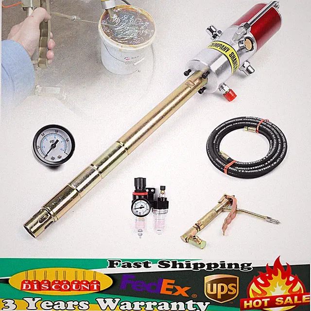 5 Gallon High Pressure Air Operated Grease Pump w/Pressure Regulating Valve