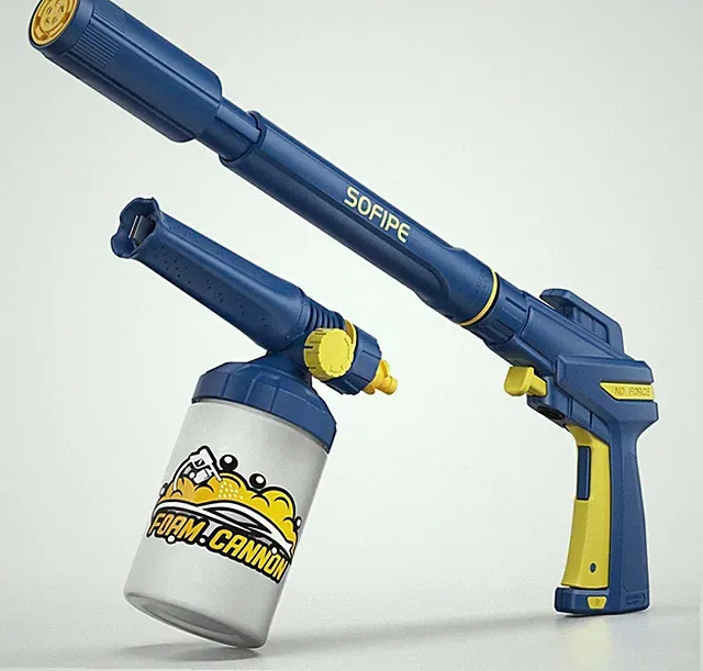 5-in-1 Pressure Washer Gun with Foam Cannon, Built-in 5 Spray Nozzles, M22-14...