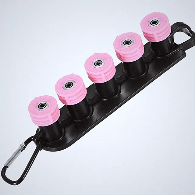 5-Pack 1/4" Quick Connect, Orifice 4.0 Pressure Washer Tips with Holder [Pink]