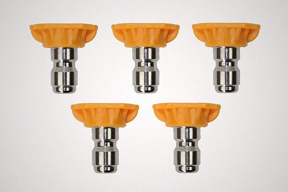 5-Pack Orange Pressure Washer Nozzle(15°) by Universal Generator Parts
