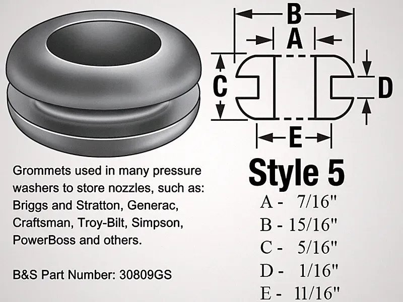 5-Pack Pressure Washer Nozzle Grommets 5-Pack