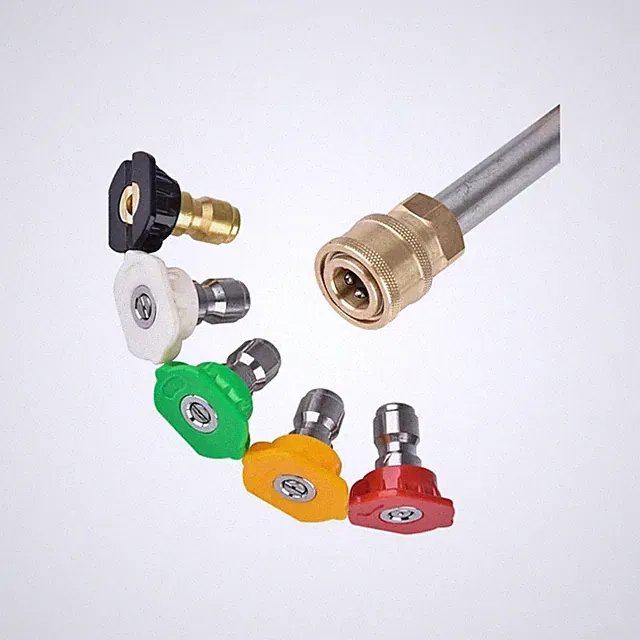 5 Pack Pressure Washer Nozzle Tips Multiple Degrees, 1/4 INCH (2.5 GPM), Powe...
