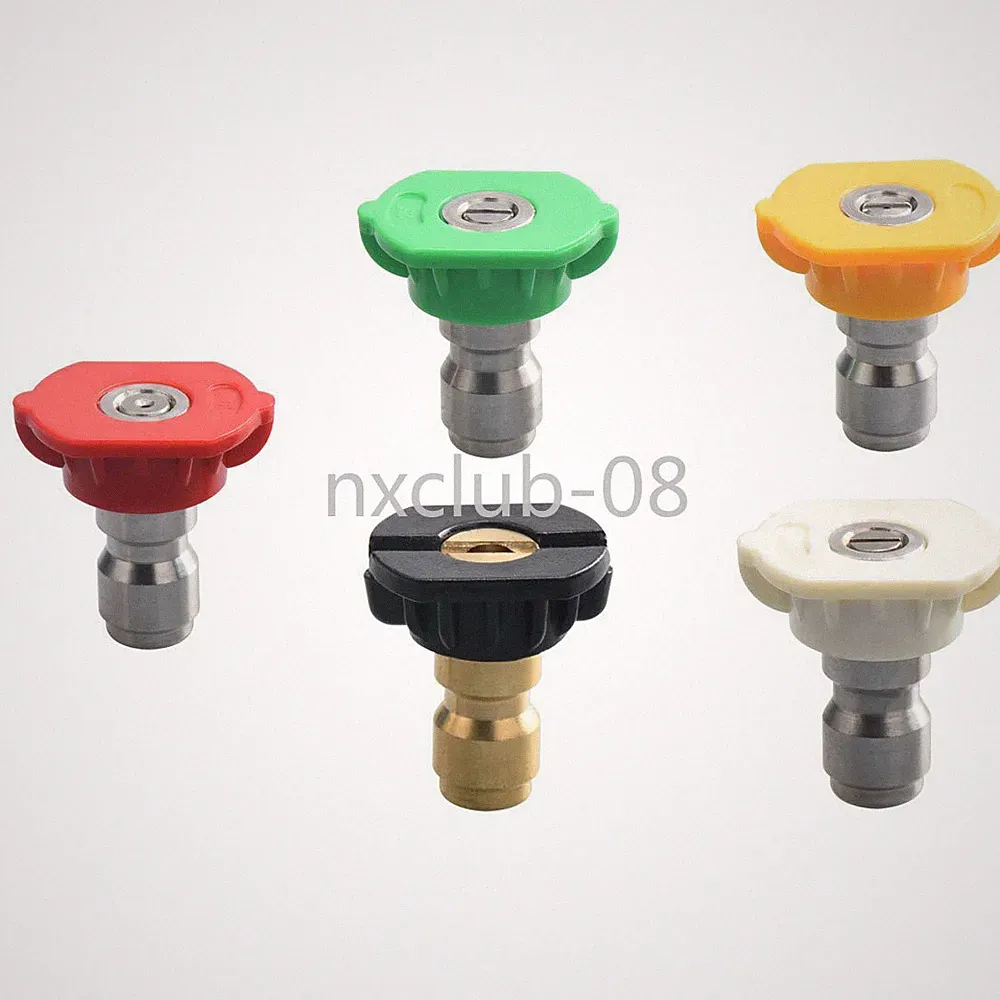 5 Pcs 1/4" Pressure Washer Spray Tips Nozzle Quick Connect 4.0 GPM Car Wash new