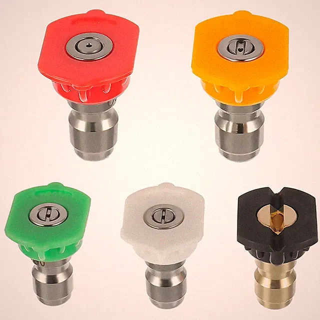 5 PCS Pressure Washer Multiple Degrees Nozzles Tips 1/4 Inch Connect 4000 PSI