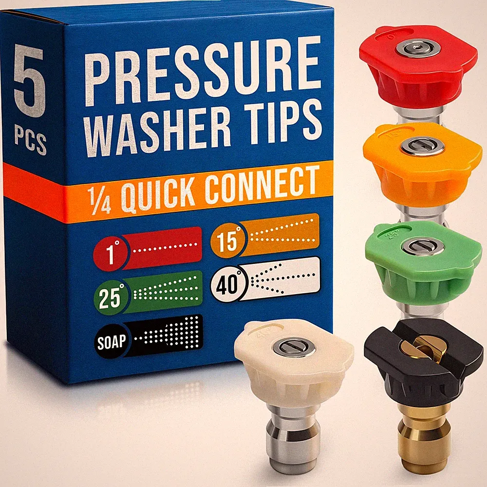 5 Pcs Pressure Washer Nozzle Tips Set Compatible with Generac 2700 PSI