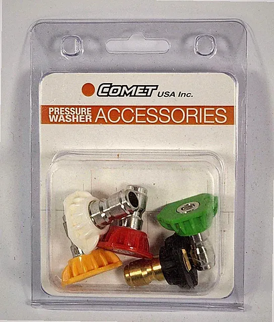 5-piece high quality PRESSURE WASHER NOZZLE SET made in the USA NEW!