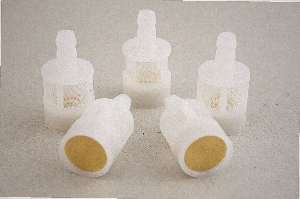5 White Nylon Weighted Pressure Washer Chemical Strainer w/out Check Valve 3/8"