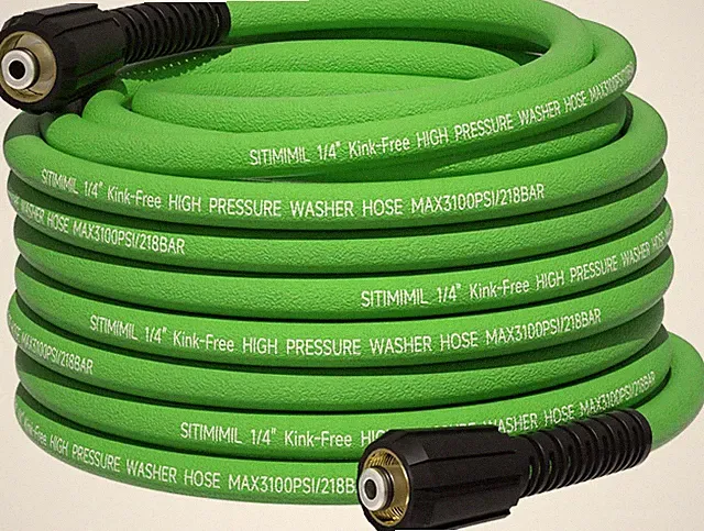50 FT Pressure Washer Hose 3100 PSI, Kink Resistant, Fits M22 14mm