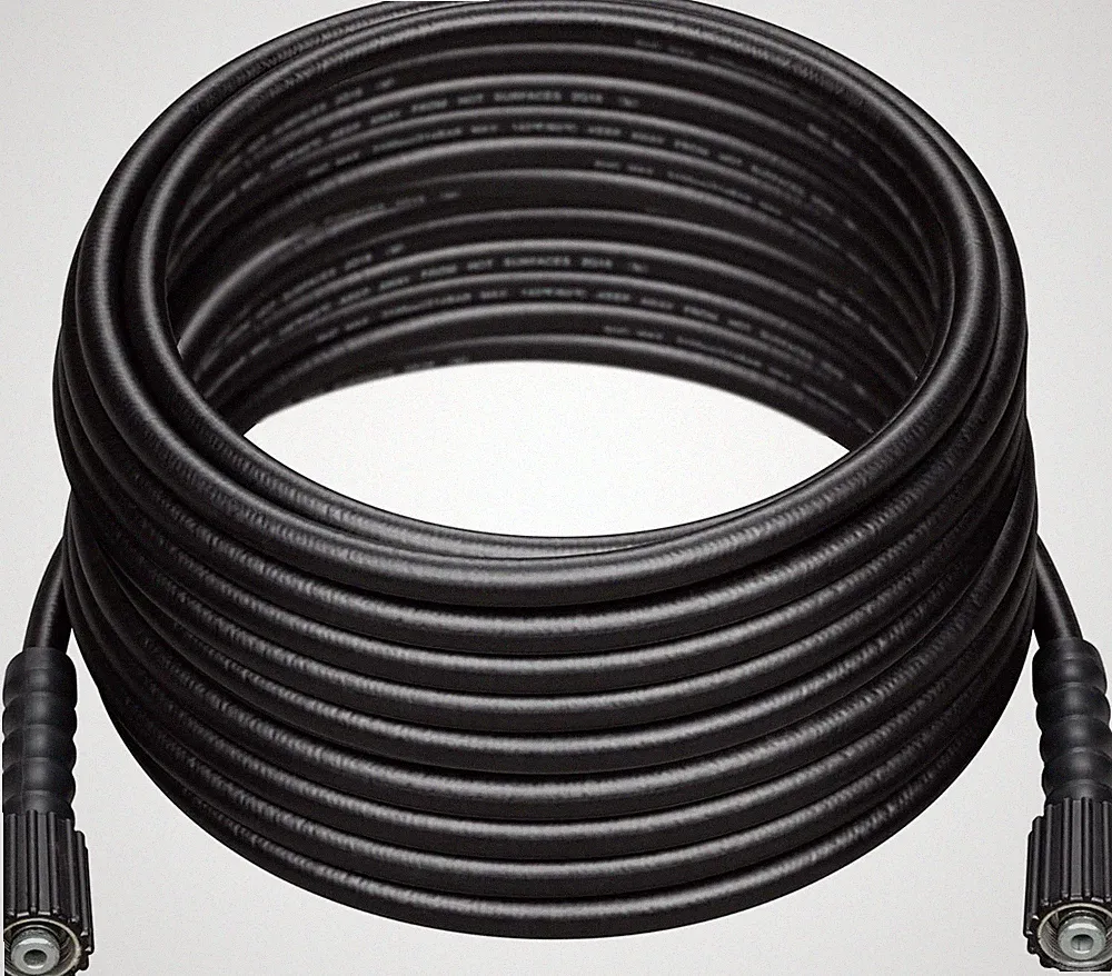 50 ft PVC Pressure Washer Hose - 3400 Max PSI - For Gas and Electric Pressure W