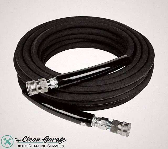 50' MTM Kobrajet 3/8" Black High Pressure Washer Hose 50 Foot W/ Quick Connects