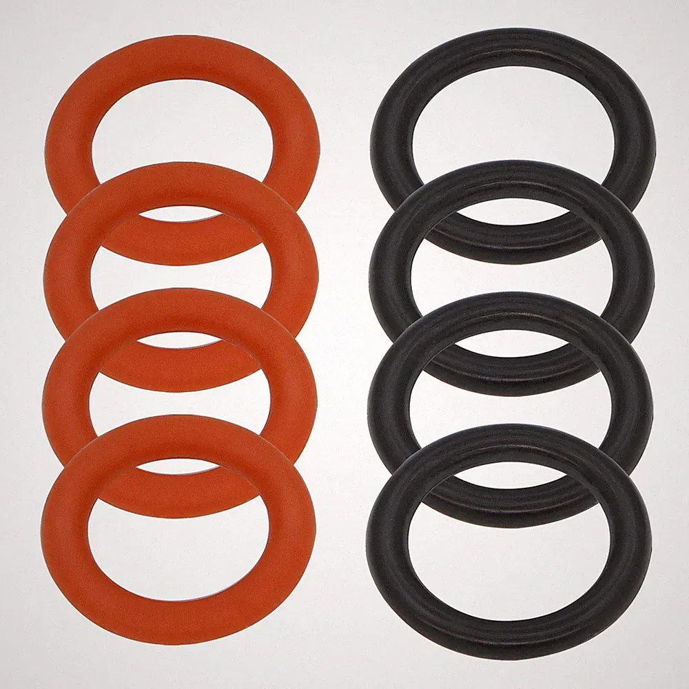50 Pack 1/4" 3/8" Pressure Washer Quick Coupler ORings Black Orange Kit
